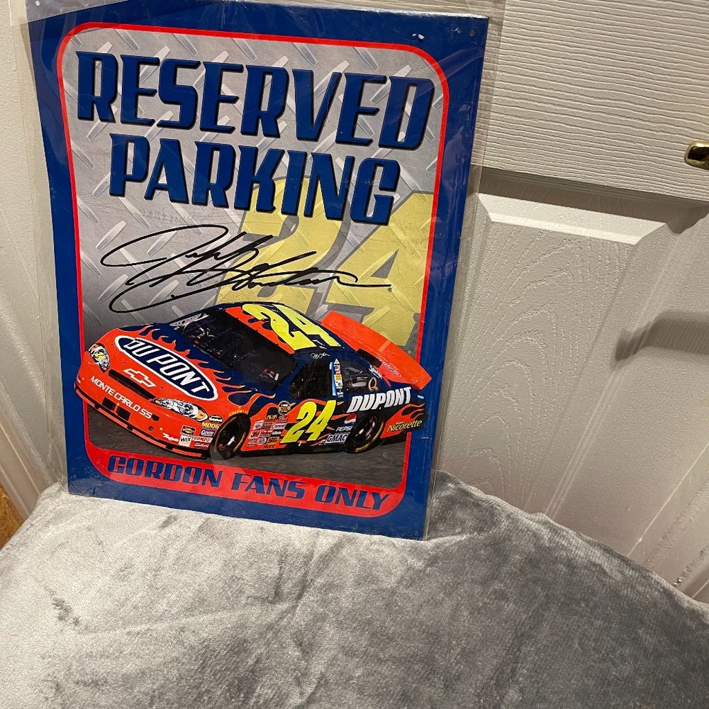 collector metal sign JEFF GORDON